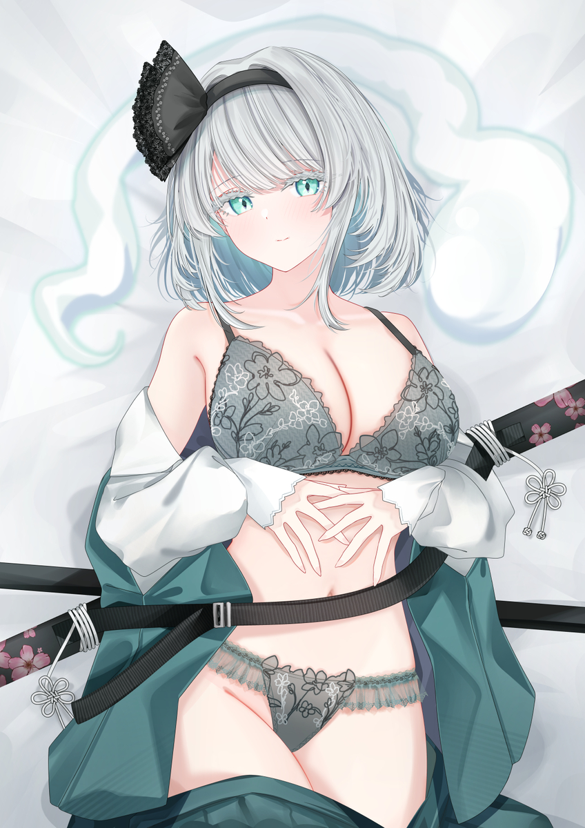 This is a pixiv picture whose title is 妖夢.
