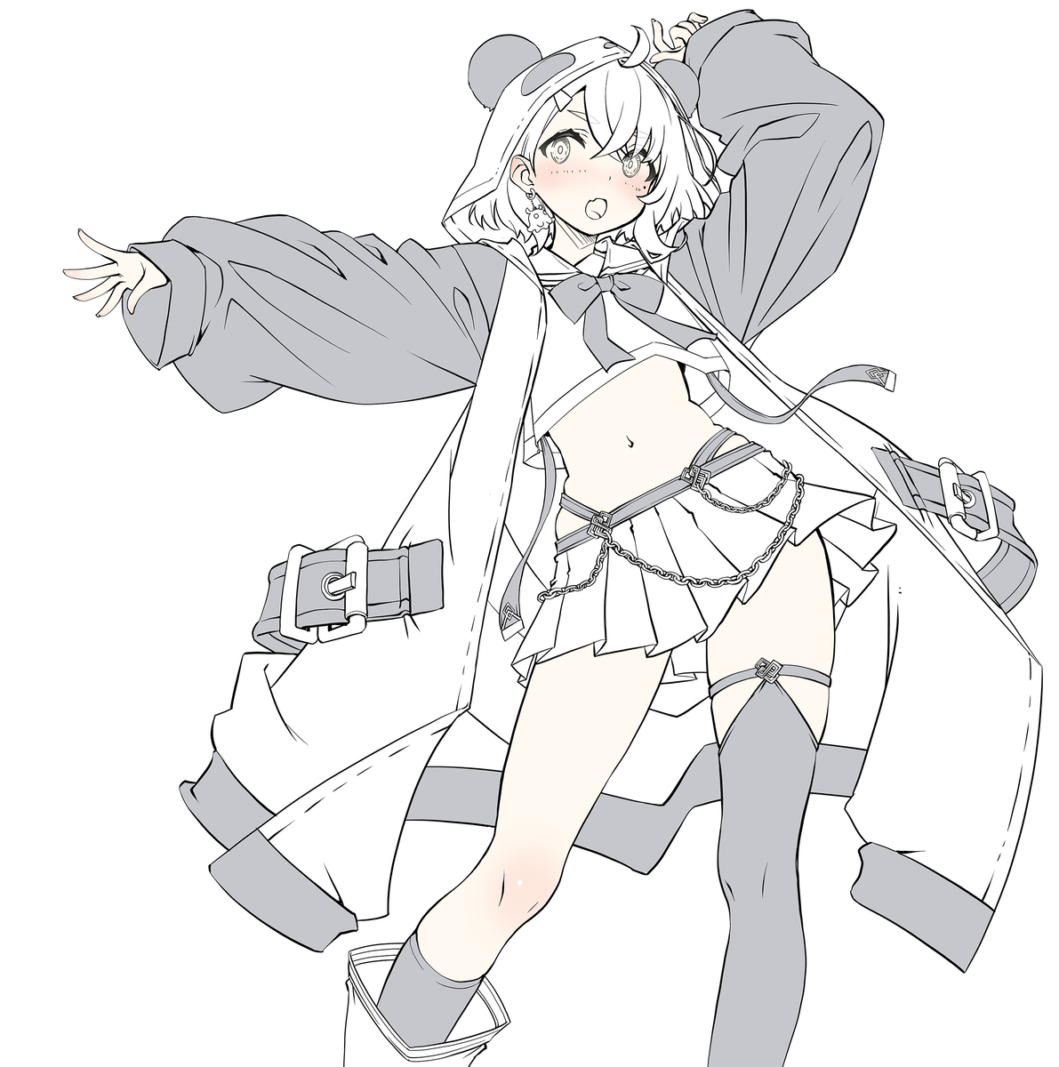 This is a pixiv picture whose title is にじさんじ　笹木咲さん　改造衣装.