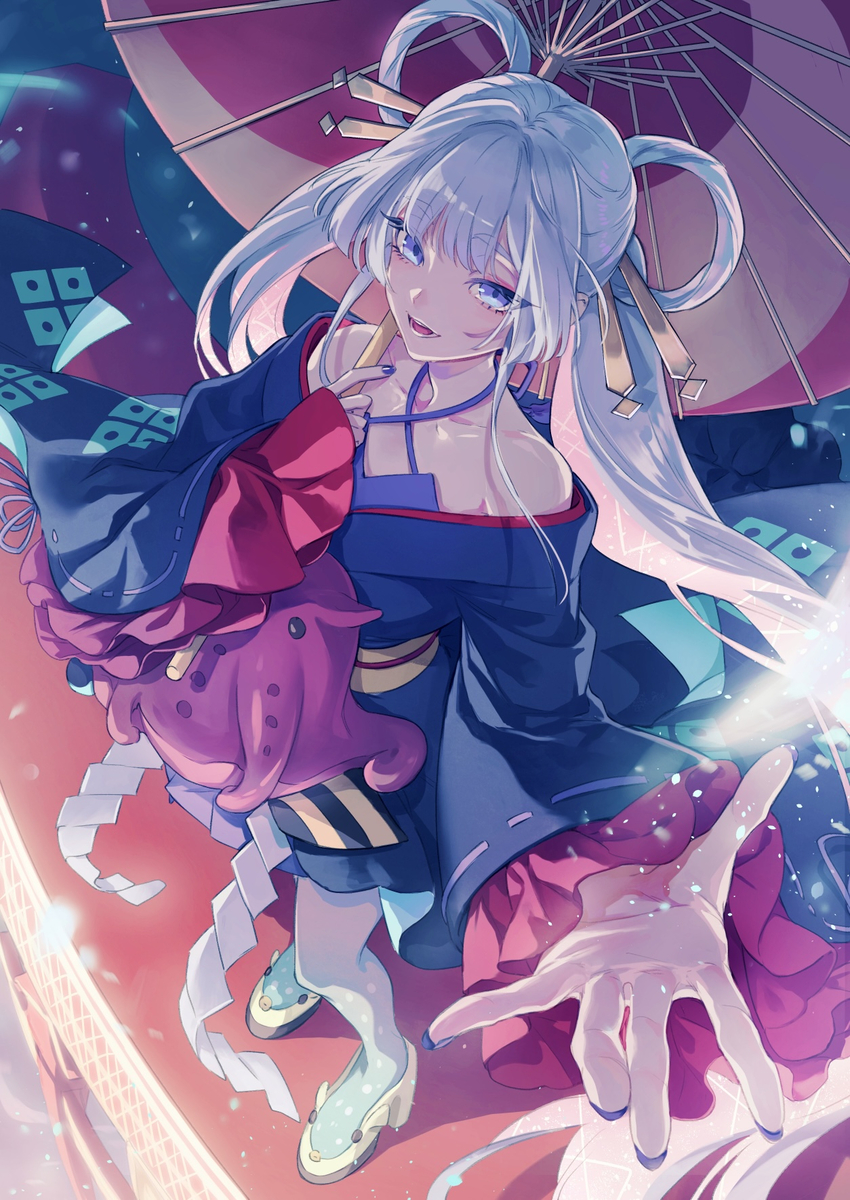 This is a pixiv picture whose title is 幾千の時を巡って今.