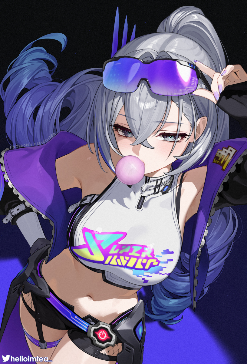 This is a pixiv picture whose title is 銀狼LV.999 \ Silver Wolf LV.999.