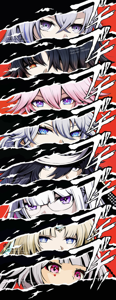 This is a pixiv picture whose title is StarRail x P5 cut-in.