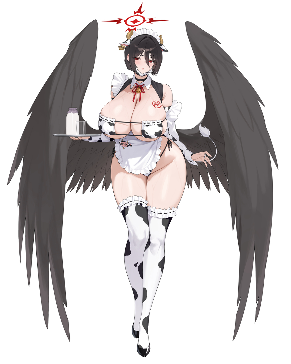 This is a pixiv picture whose title is Maid Hasumi.