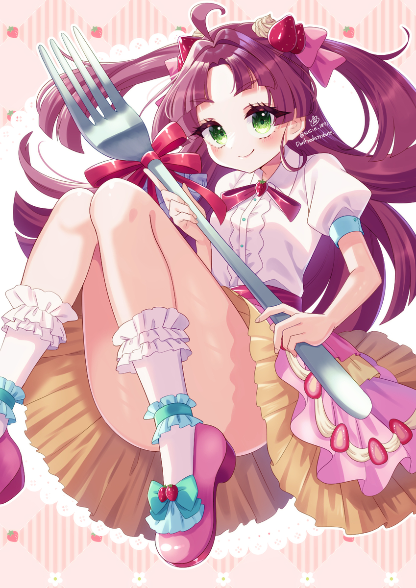 This is a pixiv picture whose title is いちごな小林さん.