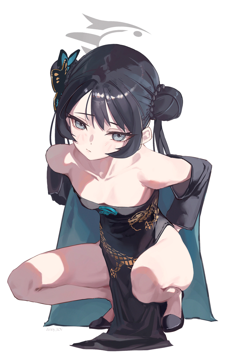 This is a pixiv picture whose title is Kiki Squats.
