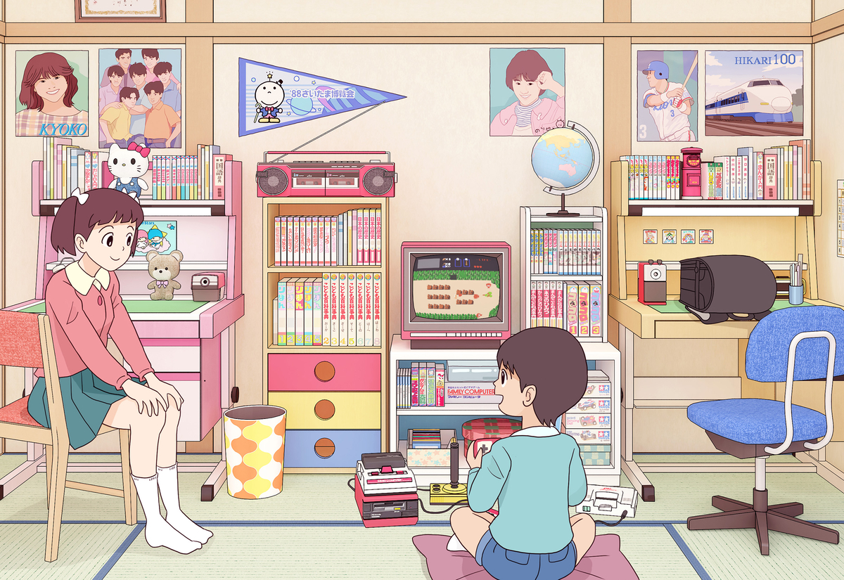 This is a pixiv picture whose title is ファミコン少女.