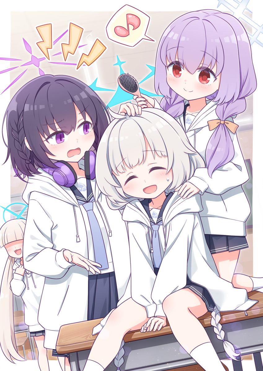 This is a pixiv picture whose title is ふつうの学生生活.