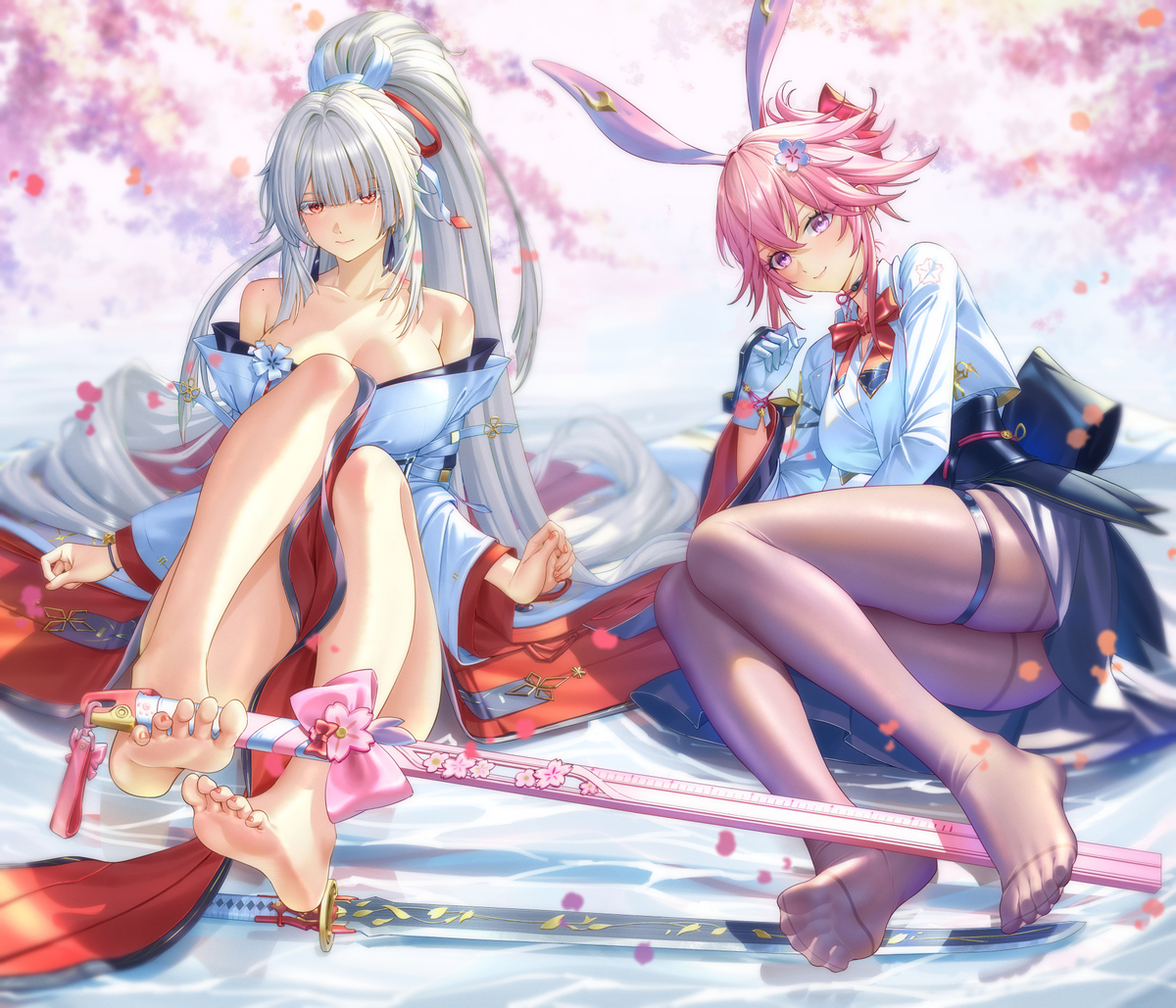 This is a pixiv picture whose title is 緋雪 緋英.