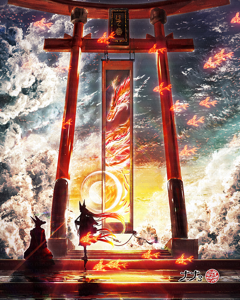 This is a pixiv picture whose title is 月.