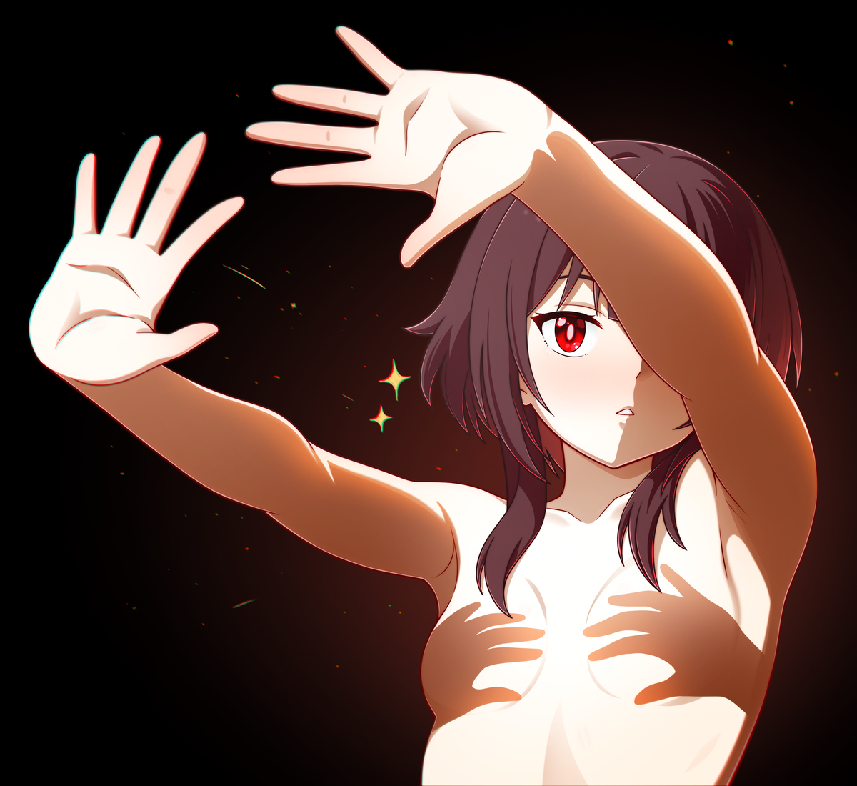This is a pixiv picture whose title is Shadow Explosion / 影爆発.