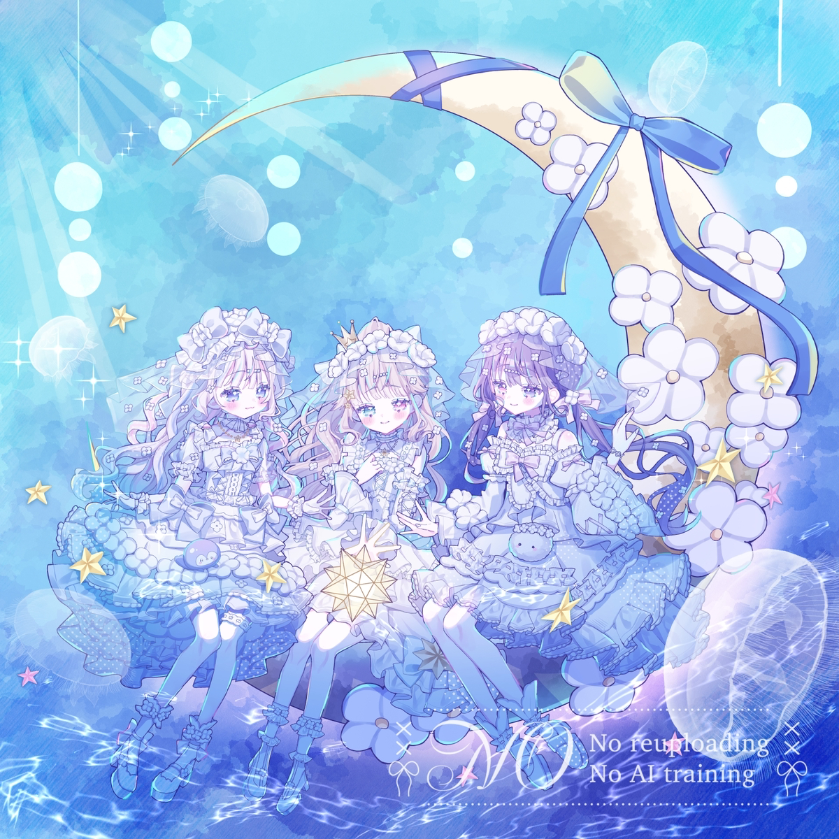 This is a pixiv picture whose title is 🌙🪼⟡꙳.