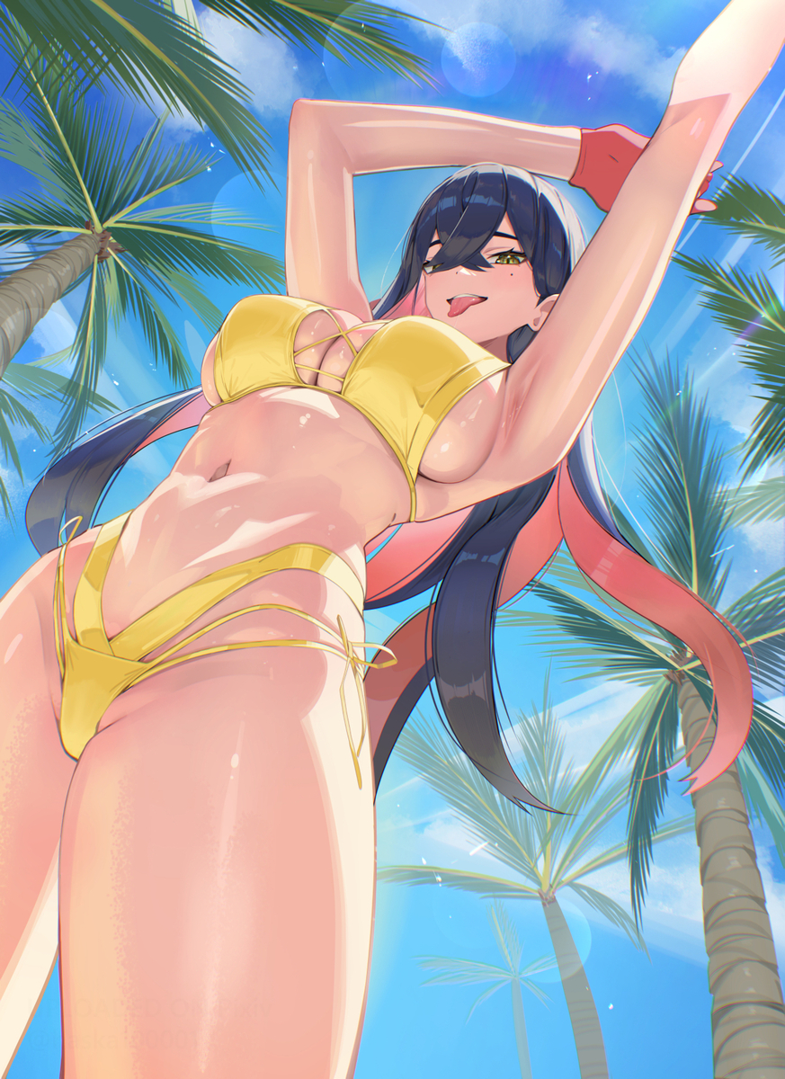 This is a pixiv picture whose title is 水着ゼイユ.