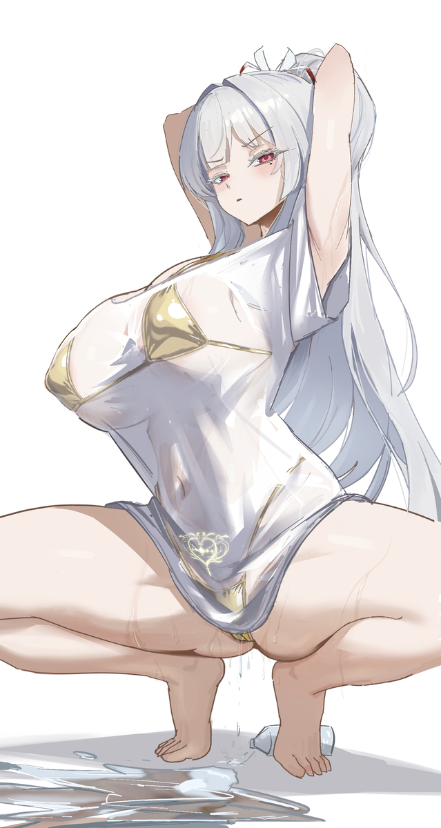 This is a pixiv picture whose title is GW 緋雪 黄金の呪い.