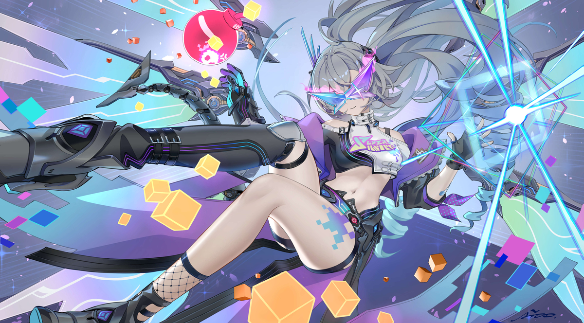This is a pixiv picture whose title is 银狼lv999.
