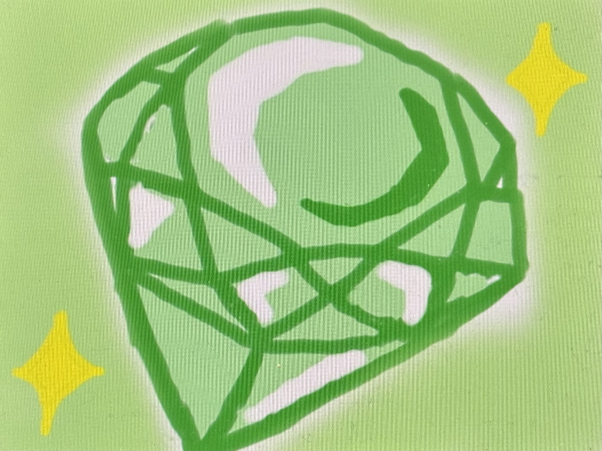 This is a pixiv picture whose title is エメラルドの日💚💎💚.