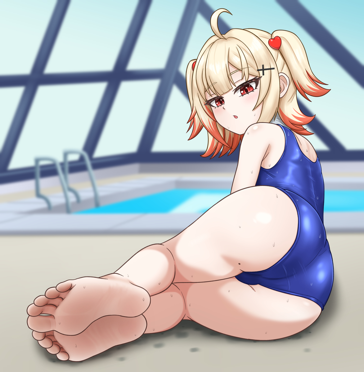 This is a pixiv picture whose title is プールにアルル様.