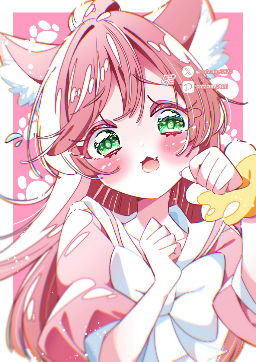 This is a pixiv picture whose title is 猫耳生えちゃったましろん.