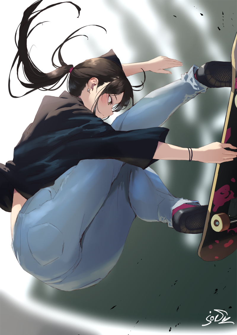 This is a pixiv picture whose title is エアトリック女子.