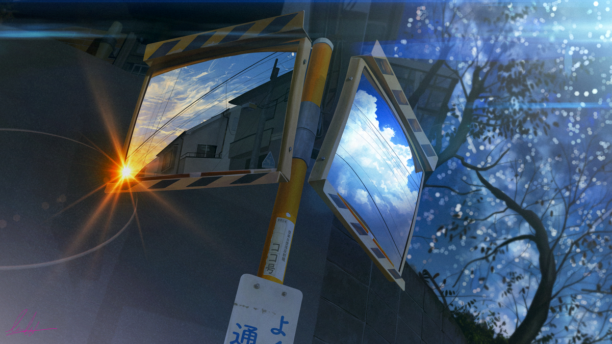 This is a pixiv picture whose title is 分岐する空.