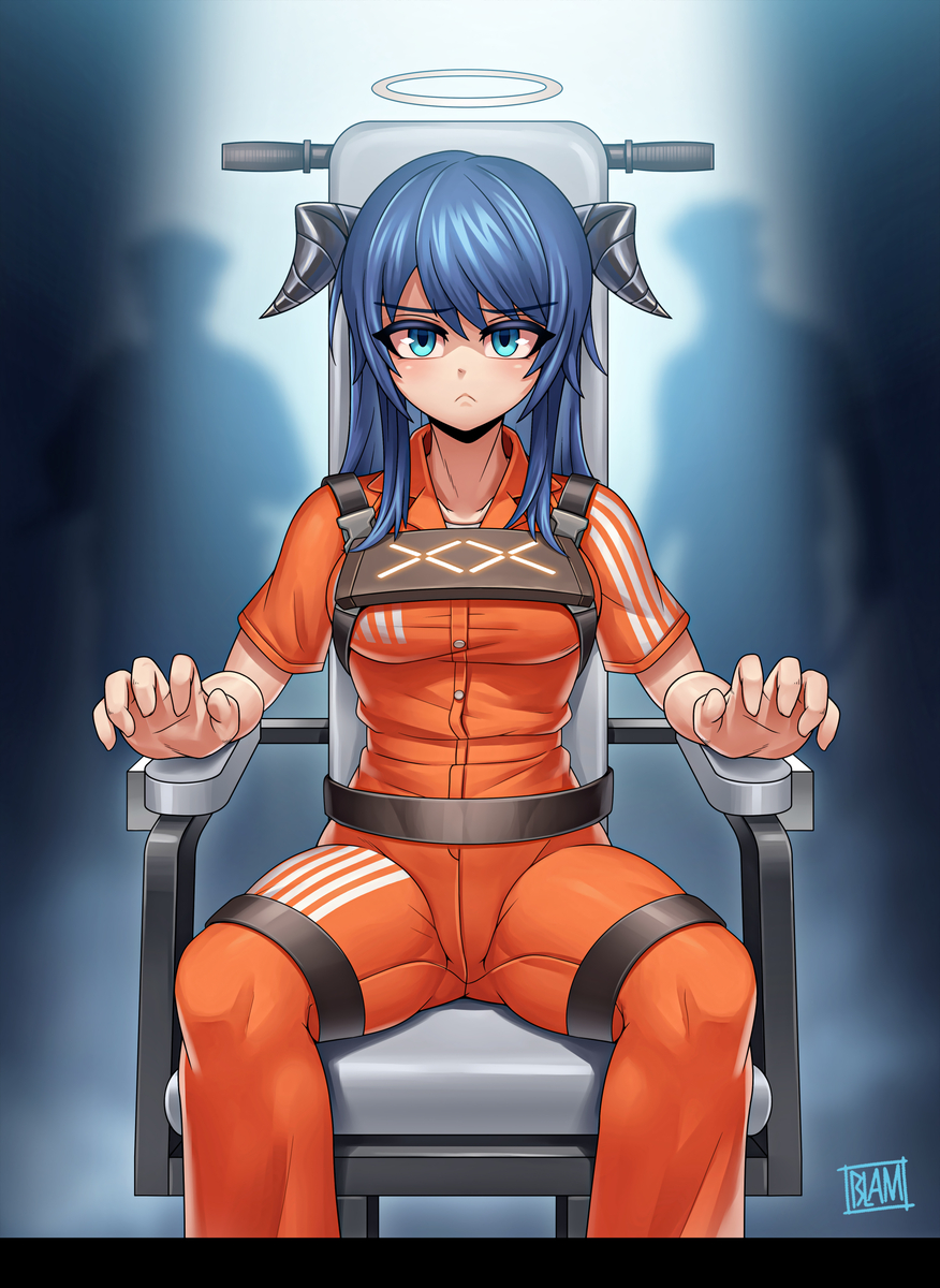 This is a pixiv picture whose title is Mostima in Prison [Commission].