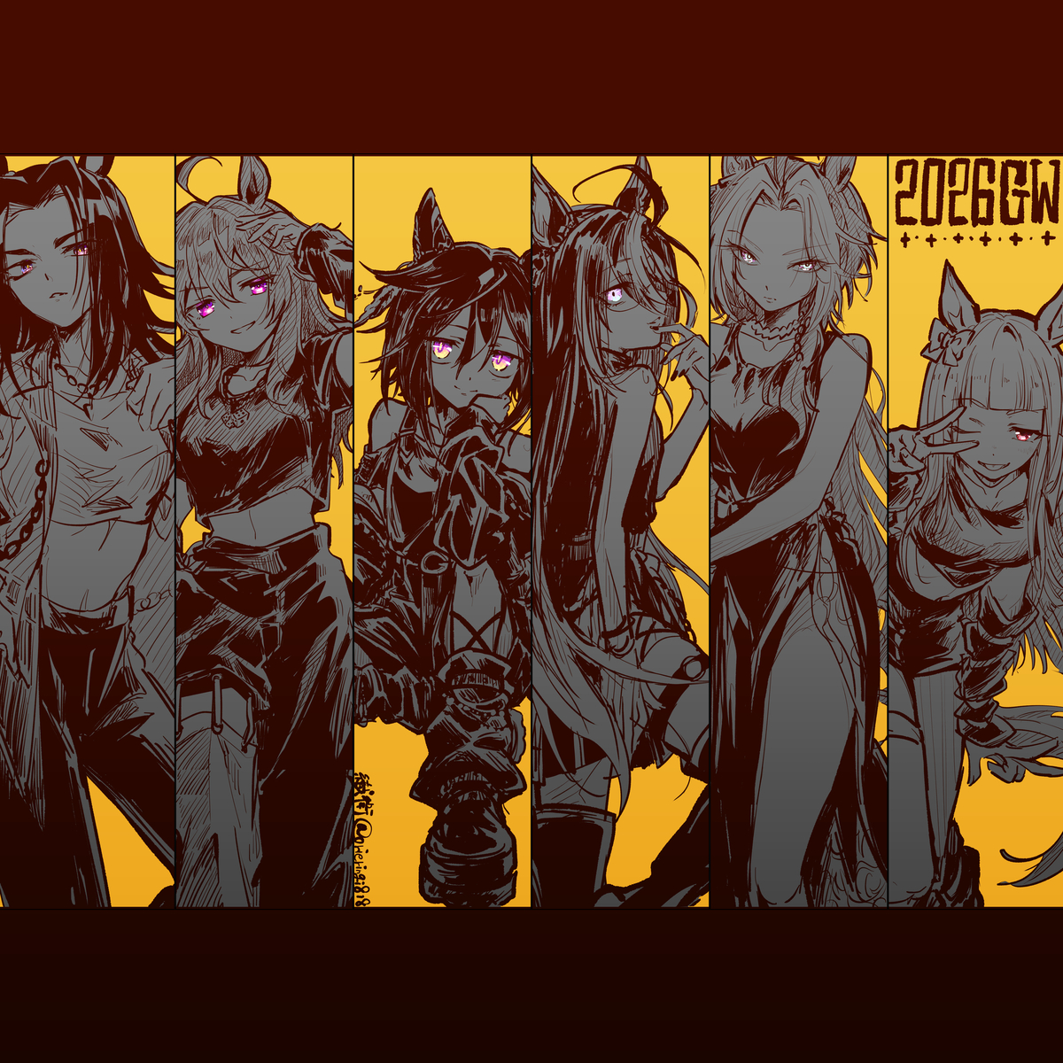 This is a pixiv picture whose title is GW.