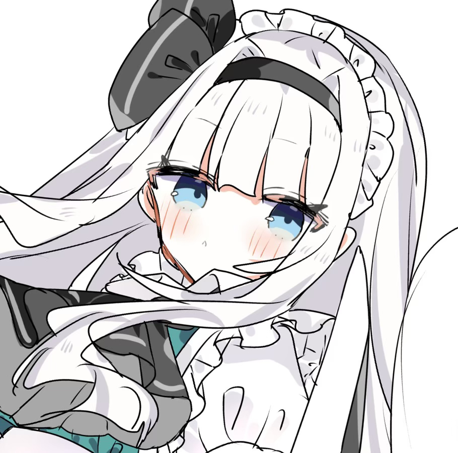This is a pixiv picture whose title is メイド妖夢ちゃん.