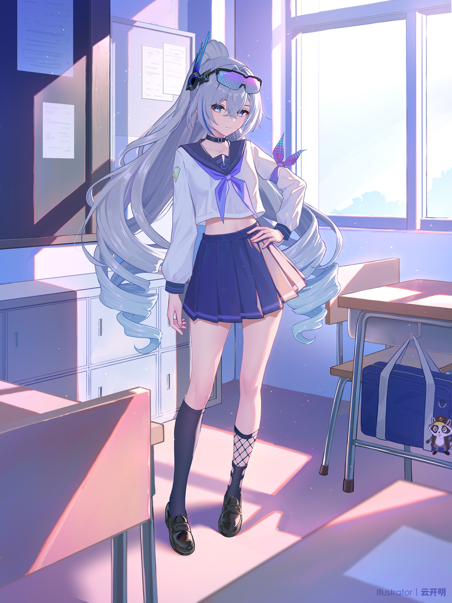 This is a pixiv picture whose title is 银狼LV.999.