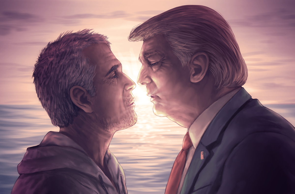 This is a pixiv picture whose title is ここでキスして。.