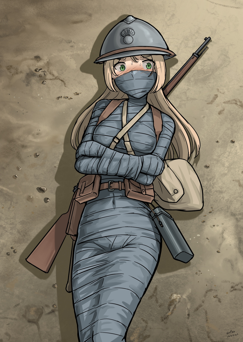 This is a pixiv picture whose title is WW1 Mummified.