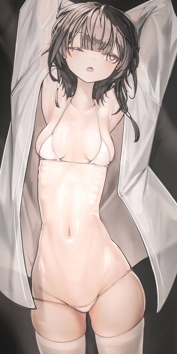 This is a pixiv picture whose title is 背伸び.