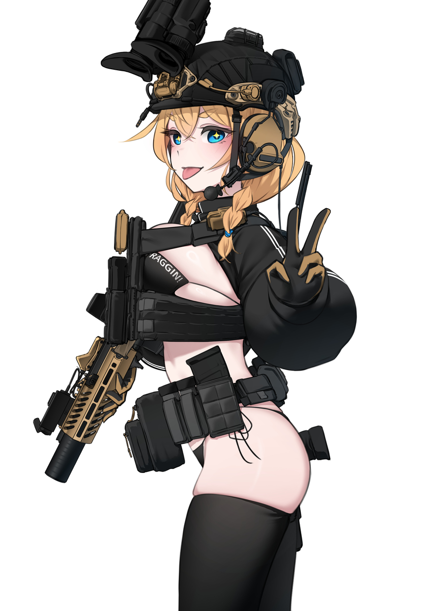 This is a pixiv picture whose title is TAC-GIRL.