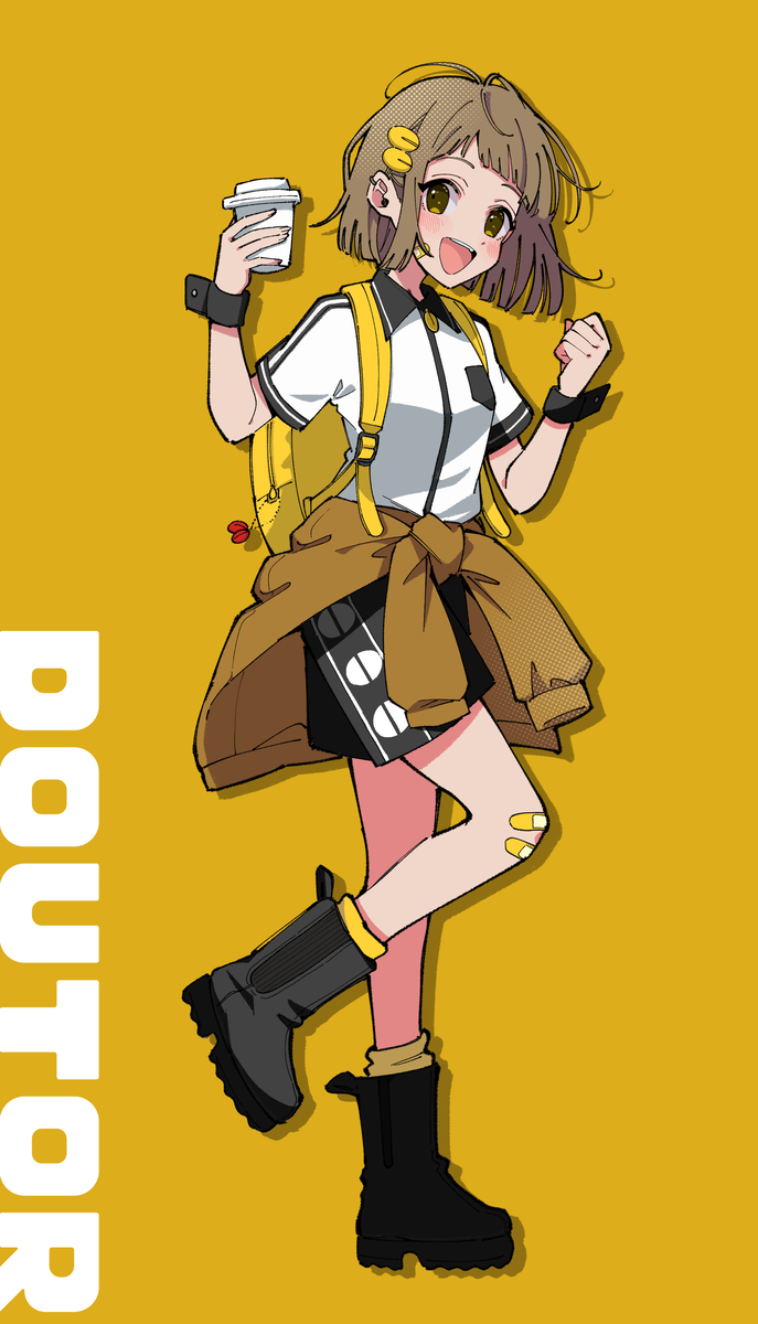 This is a pixiv picture whose title is ドトール擬人化.