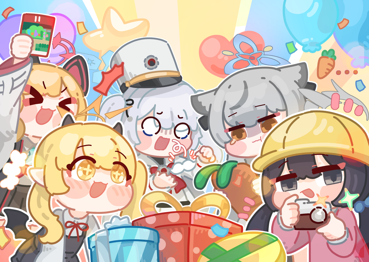 This is a pixiv picture whose title is 선물 뽑기.