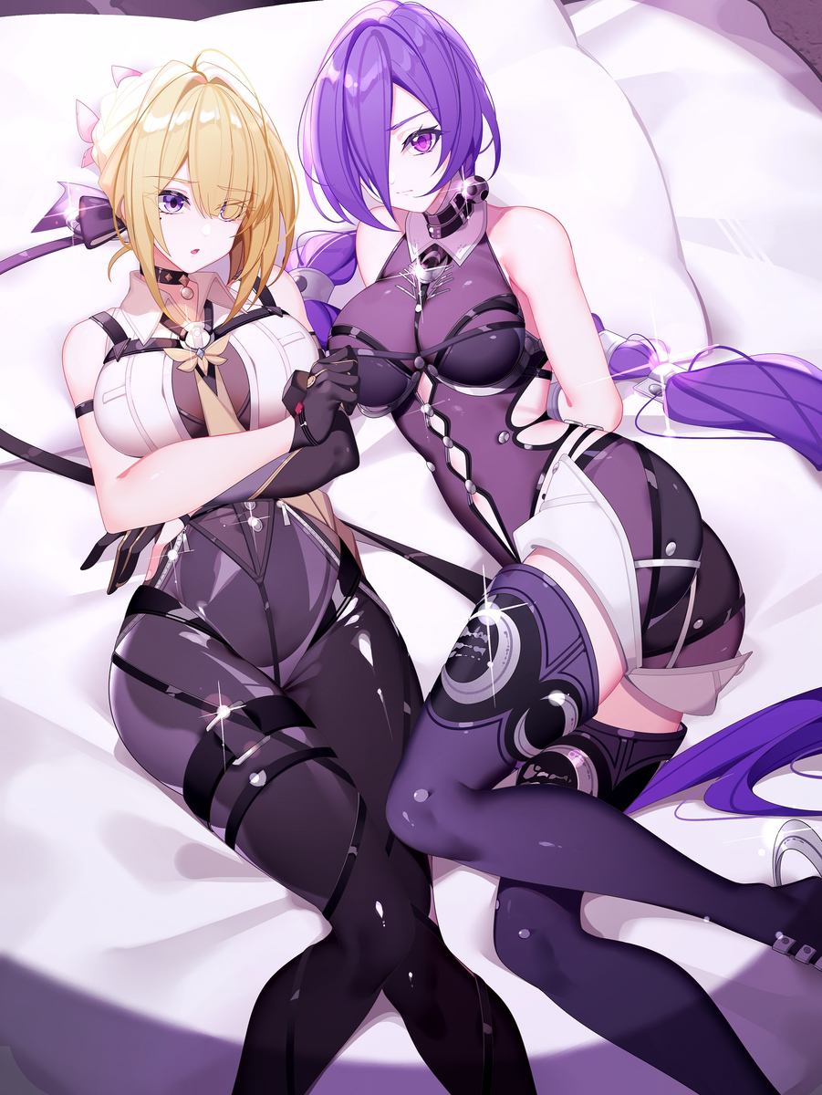 This is a pixiv picture whose title is 普罗米娅&伊芙琳.