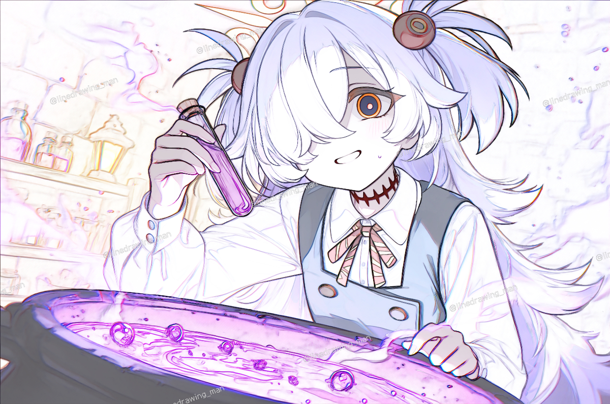 This is a pixiv picture whose title is ........イヒヒ….....🧪.