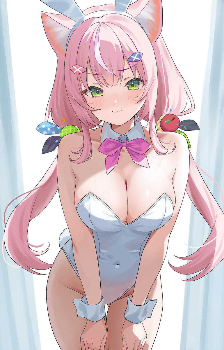 This is a pixiv picture whose title is 白バニー魔王さま.