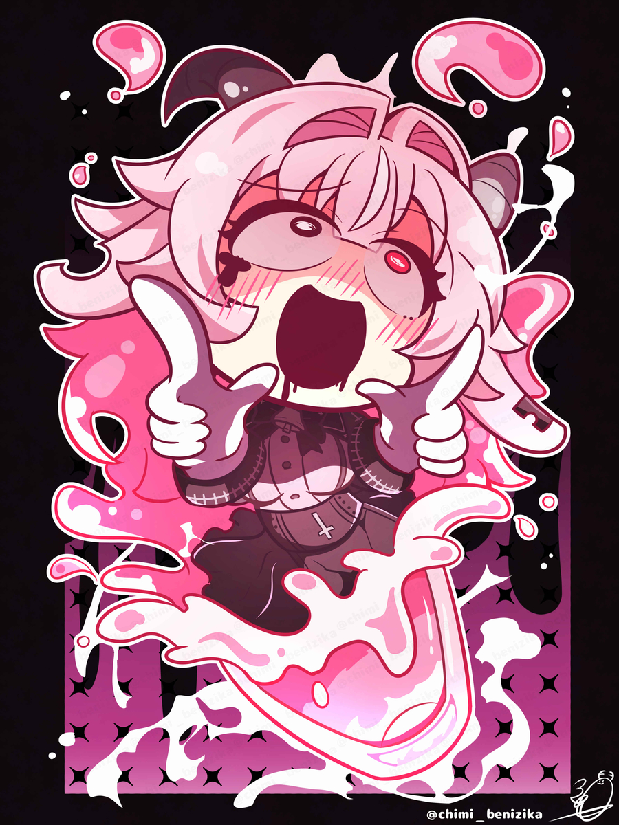 This is a pixiv picture whose title is 「全部吐いちゃえーッ！！！！💗」.