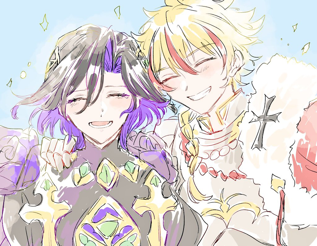 This is a pixiv picture whose title is リチャジョン兄弟.