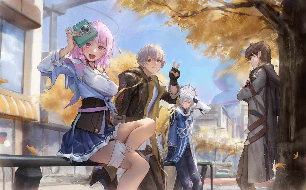 This is a pixiv picture whose title is 星穹鐵道三週年.