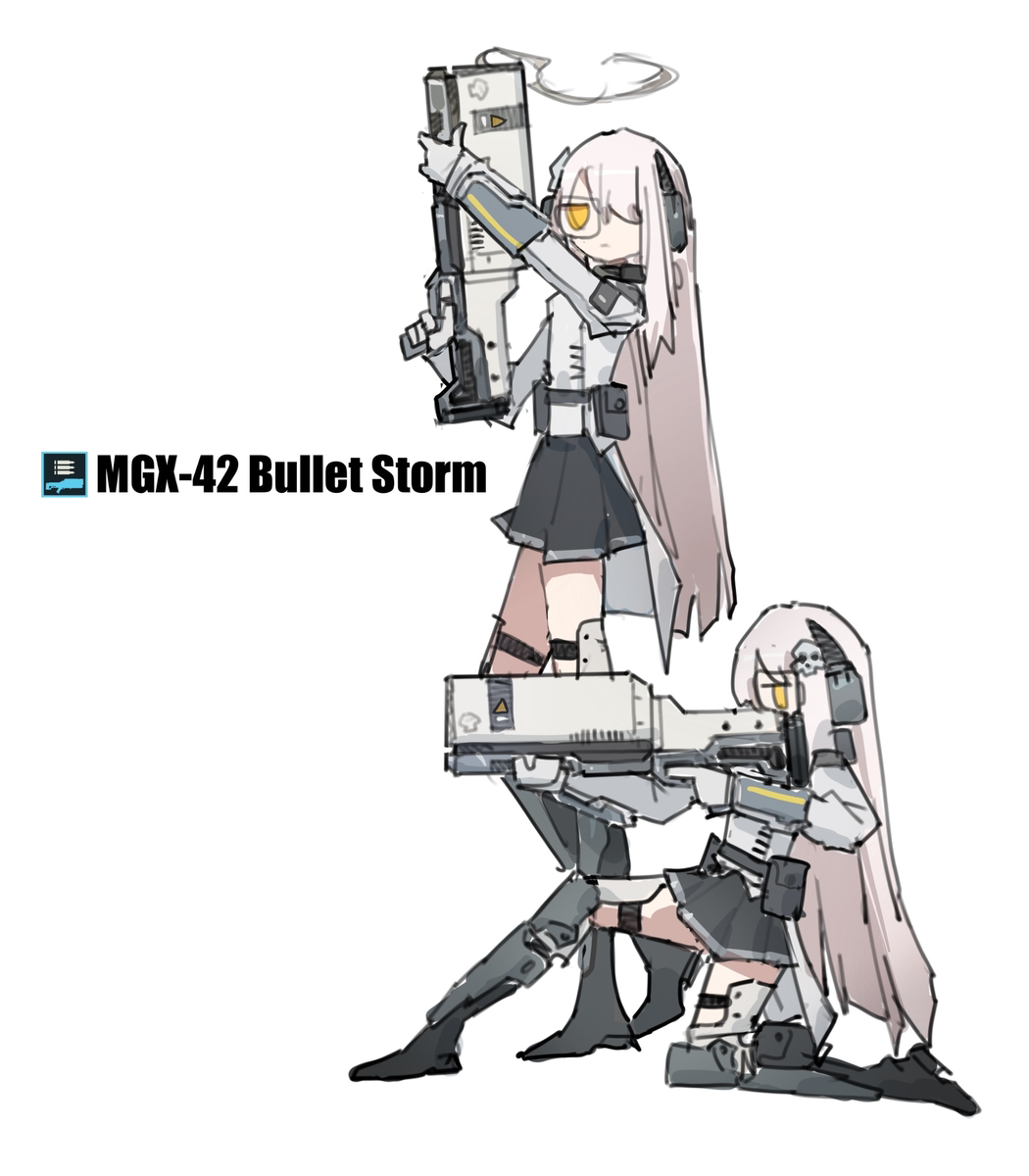 This is a pixiv picture whose title is 子弹风暴.