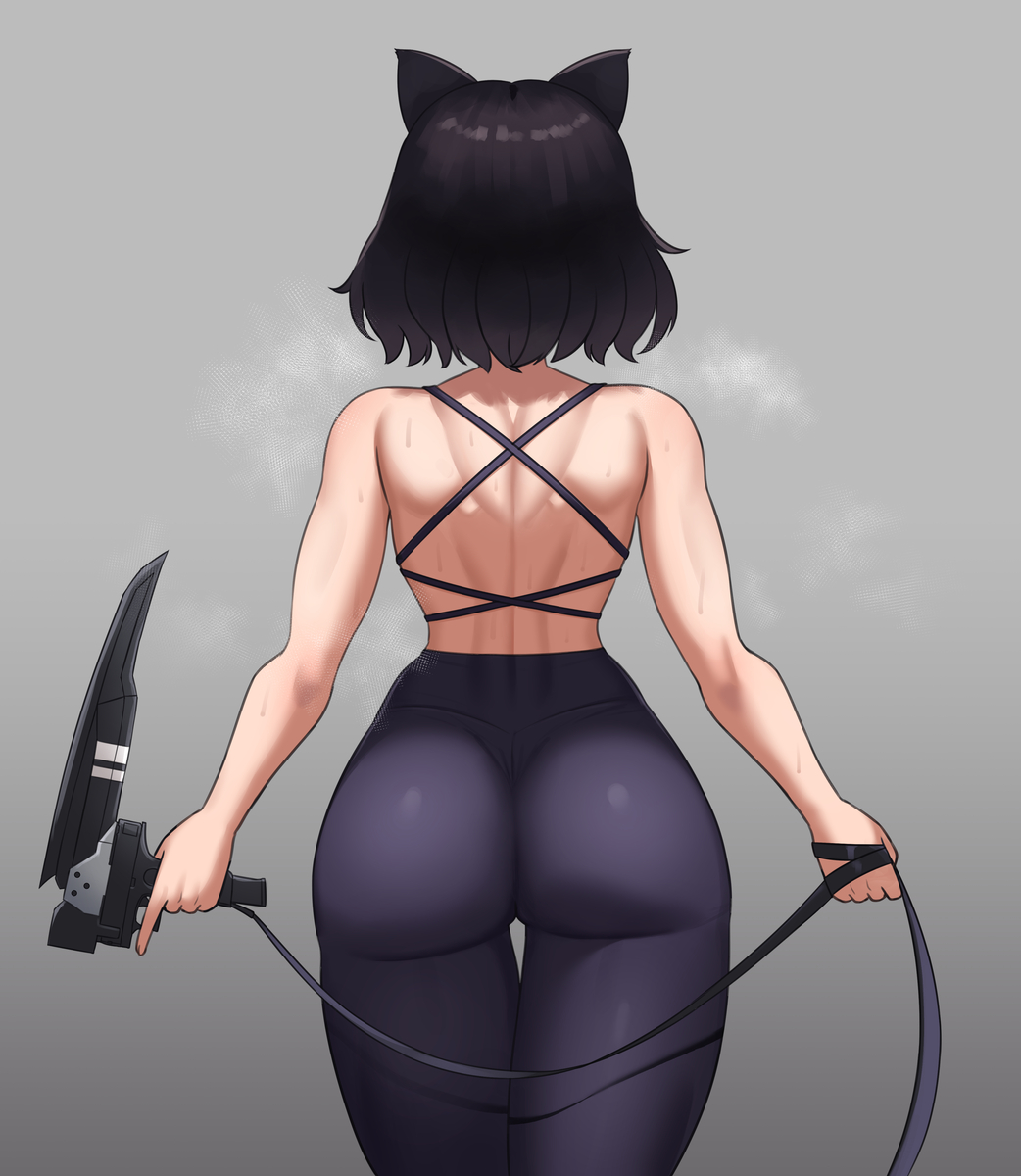 This is a pixiv picture whose title is Blake Belladonna Back Practice.