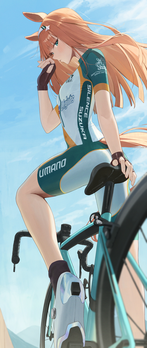 This is a pixiv picture whose title is サイクリングスズカさん２.