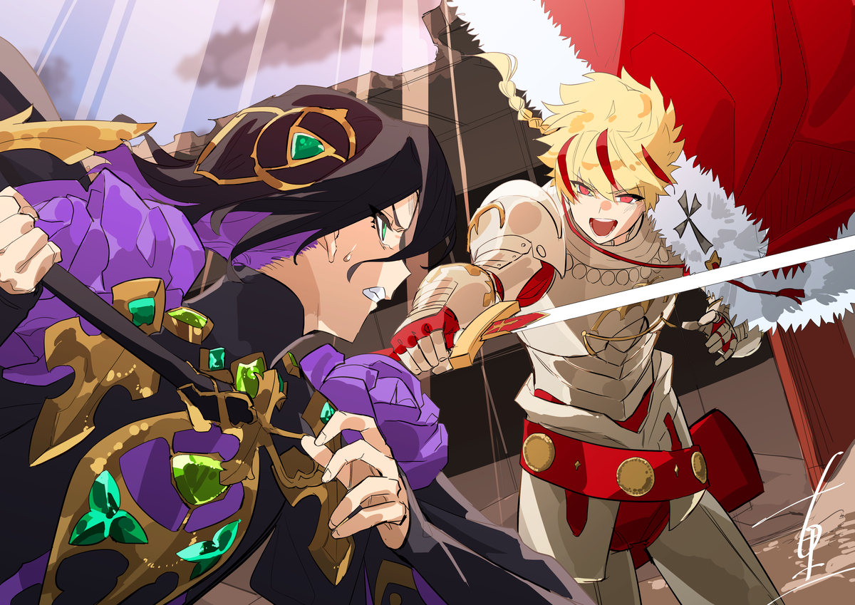 This is a pixiv picture whose title is 『兄上とお前達に、一泡吹かせてやる！』.