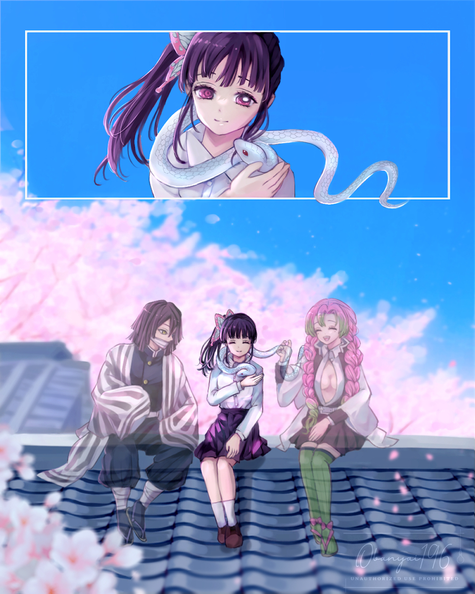 This is a pixiv picture whose title is 鬼滅イラストログ52.