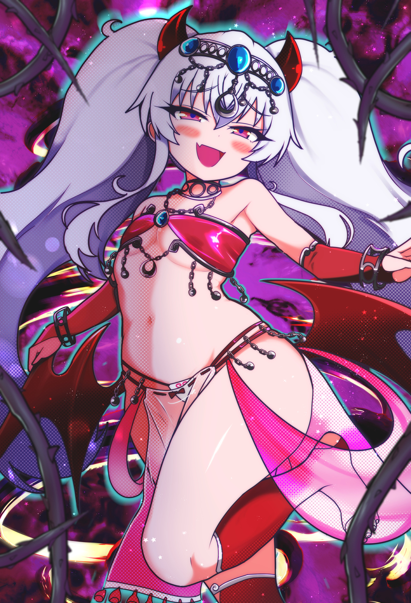 This is a pixiv picture whose title is 【Request】Grim Aloe Belly dancer.