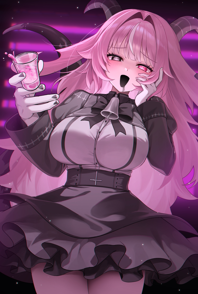 This is a pixiv picture whose title is PUKEY GODDESS SHOT TRICK.