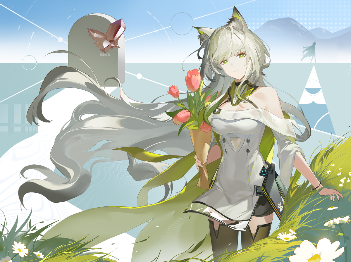This is a pixiv picture whose title is 凯尔希·思衡托.
