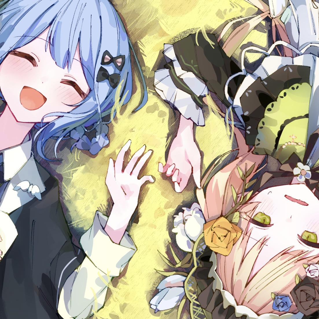 This is a pixiv picture whose title is チラ見せスチル描いてみた.