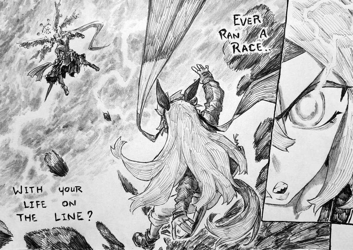 This is a pixiv picture whose title is White Lightning Coming Through!.