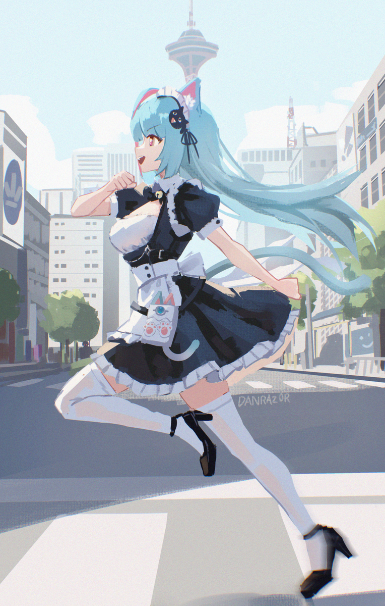 This is a pixiv picture whose title is Maid Mint!.