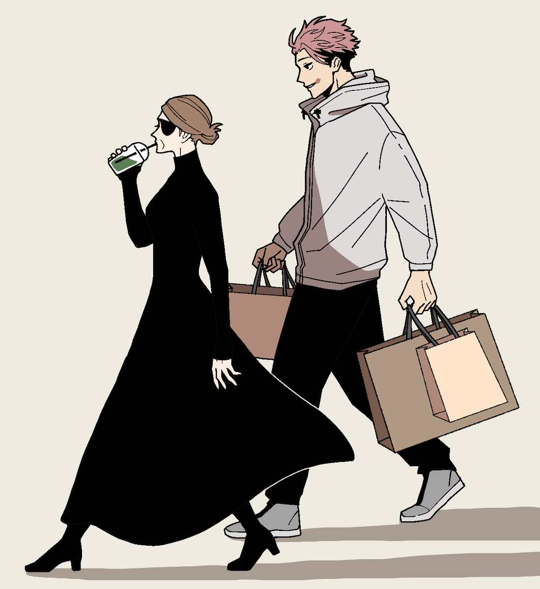 This is a pixiv picture whose title is 荷物持ちの老兵.